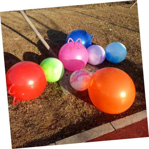 Supvox Aufblasbarer Sprungball mit Griffen Cartoon Design Robuster PVC Hüpfball für Erwachsene Trainingshilfe für Balance Ausdauer und Koordination Vielseitiges Fitness Zufällige Farbe Supvox Aufblasbarer Sprungball mit Griffen Cartoon Design Robuster PVC Hüpfball für Erwachsene Trainingshilfe für Balance Ausdauer und Koordination Vielseitiges Fitness Zufällige Farbe von Supvox