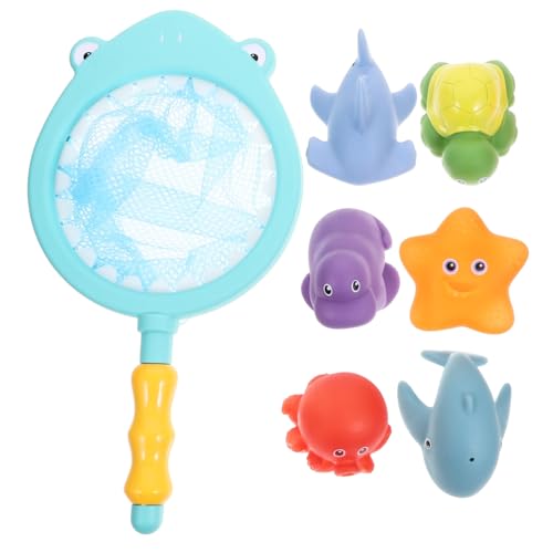 Supvox Badespielzeug Set Wasserspielzeug mit Farbwechsel Tieren Angelnetz für Badewanne Jungen Mädchen Interaktives Spritzspielzeug für Drinnen und Draußen Supvox Badespielzeug Set Wasserspielzeug mit Farbwechsel Tieren Angelnetz für Badewanne Jungen Mädchen Interaktives Spritzspielzeug für Drinnen und Draußen von Supvox