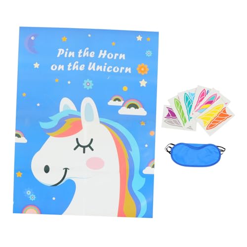 Supvox Einhorn Partyspiel Kreatives Pin The Horn Unicorn Spiel Lustiges Geburtstagsspiel für Tragbares und Langlebiges Partyzubehör als und Raumdekoration Supvox Einhorn Partyspiel Kreatives Pin The Horn Unicorn Spiel Lustiges Geburtstagsspiel für Tragbares und Langlebiges Partyzubehör als und Raumdekoration von Supvox