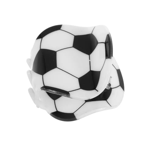 Supvox Haarspange mit Sportmotiv: Fußballspange Aus Acryl für Frauen Dünnes Haar-Accessoire Rückseite Der Spange Modisch und Bequem von Supvox