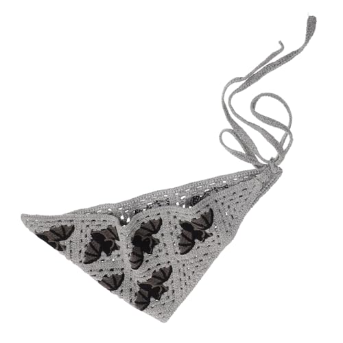 Supvox Gothic Häkel Haarband Frauen Triangel Bandana mit Fledermaus Muster Halloween Kopfbedeckung Vielseitiges Accessoire für Partys und Alltag Supvox Gothic Häkel Haarband Frauen Triangel Bandana mit Fledermaus Muster Halloween Kopfbedeckung Vielseitiges Accessoire für Partys und Alltag von Supvox