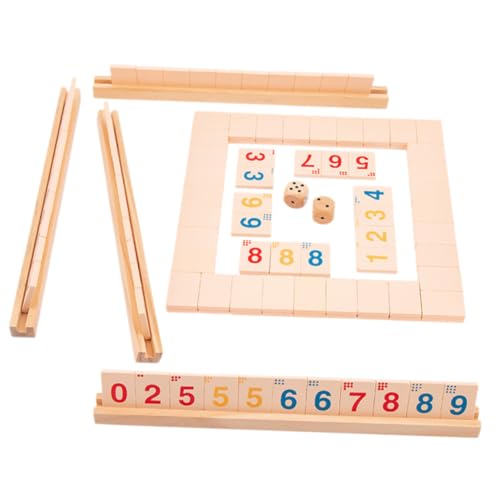 Supvox Holz Brettspiel Shut The Box Langlebiges Holzmaterial Glatte Oberfläche Spieler Party und Familienspiel Pädagogisches Additionsspiel für Erwachsene Supvox Holz Brettspiel Shut The Box Langlebiges Holzmaterial Glatte Oberfläche Spieler Party und Familienspiel Pädagogisches Additionsspiel für Erwachsene von Supvox