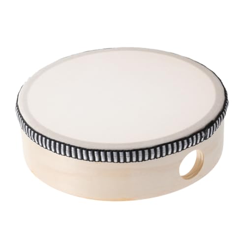Supvox Holz Handtrommel Kleines Orff Tamburin Musikinstrument für Frühpädagogisches Percussion Rhythmus und Koordination Supvox Holz Handtrommel Kleines Orff Tamburin Musikinstrument für Frühpädagogisches Percussion Rhythmus und Koordination von Supvox