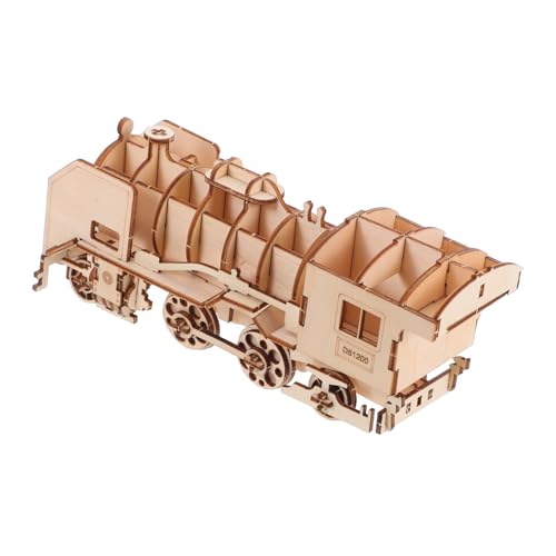 Supvox Holzpuzzle Zugmodell DIY Bastelset aus Glattem Kindersicherem Holz Kreatives Lernspielzeug für Hand Auge koordination und Feinmotorik Supvox Holzpuzzle Zugmodell DIY Bastelset aus Glattem Kindersicherem Holz Kreatives Lernspielzeug für Hand Auge koordination und Feinmotorik von Supvox