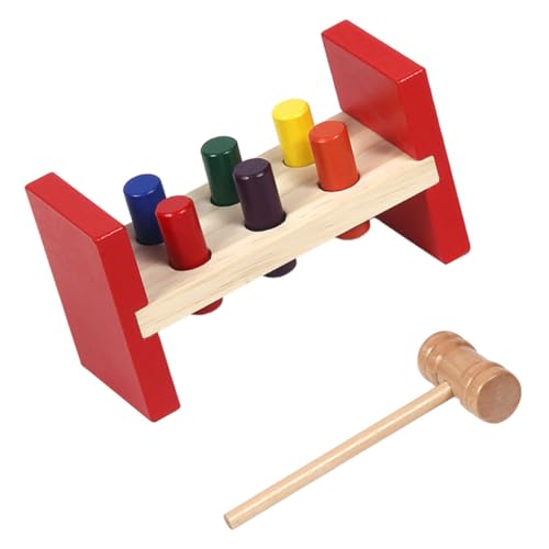 Supvox Holzspielzeug Hammerspiel Lernspiel Motorikspielzeug Farberkennung für Kleinkinder Montessori Pädagogisches Ab Jahr Robust und Sicher Supvox Holzspielzeug Hammerspiel Lernspiel Motorikspielzeug Farberkennung für Kleinkinder Montessori Pädagogisches Ab Jahr Robust und Sicher von Supvox
