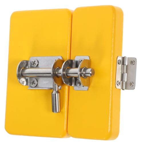 Supvox Holzspielzeug Türschloss Lernspielzeug Busy Board Gelb Interaktives Motorikspielzeug Fördert Feinmotorik Kreatives Problemlösen Supvox Holzspielzeug Türschloss Lernspielzeug Busy Board Gelb Interaktives Motorikspielzeug Fördert Feinmotorik Kreatives Problemlösen von Supvox