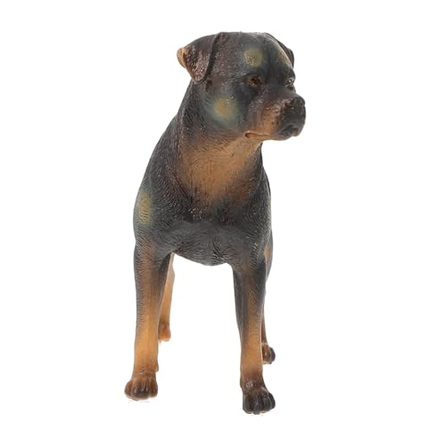 Supvox Kinderspielzeughund Realistisches Hundemodell Hundefigur Tierfiguren Simulationshund Dekoration Kunststoff Hundemodell Simulationswelpe Verzierung Tiermodell Dekor von Supvox