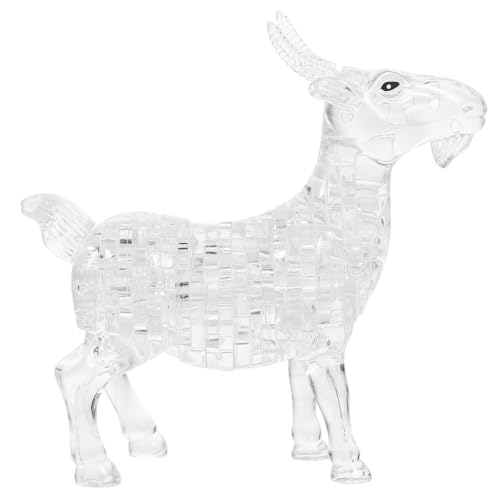Supvox Kristall Puzzle Ziege Weiß Selbstmontage Tierfigur Dekoratives Geschenk Kreatives Tierpuzzle für Erwachsene und Familie Supvox Kristall Puzzle Ziege Weiß Selbstmontage Tierfigur Dekoratives Geschenk Kreatives Tierpuzzle für Erwachsene und Familie von Supvox