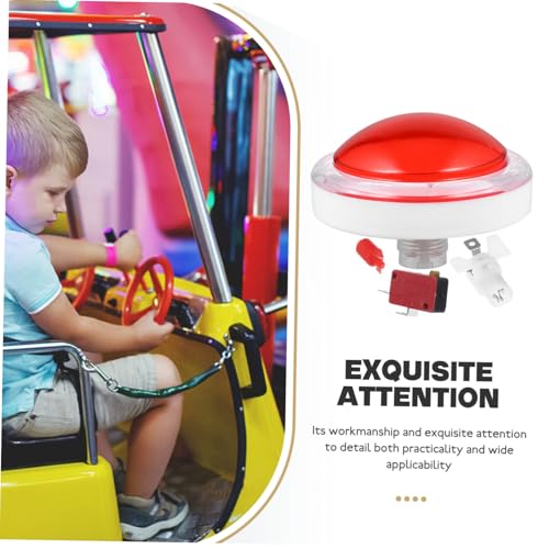 Supvox LED Spiel Buzzer mit Licht und Sound Großer Roter Druckknopf mit Mikroschalter Automatischer Rückstellmechanismus Geeignet für Spielekonsolen und Interaktive Quizspiele Supvox LED Spiel Buzzer mit Licht und Sound Großer Roter Druckknopf mit Mikroschalter Automatischer Rückstellmechanismus Geeignet für Spielekonsolen und Interaktive Quizspiele von Supvox