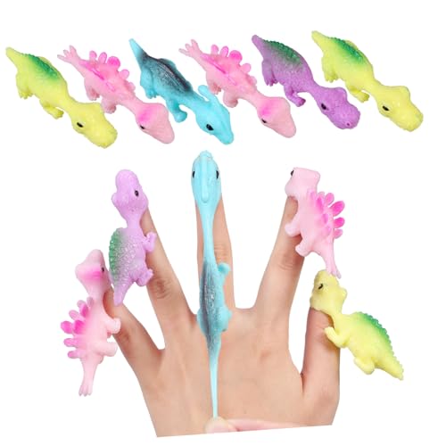 Supvox Mini Dinosaurier Finger Dehnbare Spielzeuge Für Partytüten Und Bunte Dinosaurier Figuren Für Und Dinosaurier Fans von Supvox