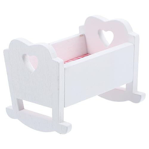 Supvox Mini Holz Babybett Dekoration für Puppenhaus Realistisches Miniaturmöbel Zubehör für Mini Häuser Robust und für Geburtstags und Kindertagsgeschenke Supvox Mini Holz Babybett Dekoration für Puppenhaus Realistisches Miniaturmöbel Zubehör für Mini Häuser Robust und für Geburtstags und Kindertagsgeschenke von Supvox