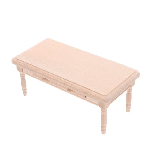 Supvox Miniatur-Kaffeetisch mit Schublade 1:12 Maßstab, rechteckiger Teetisch für Puppenhaus, Modellmöbel Zubehör Supvox Miniatur-Kaffeetisch mit Schublade 1:12 Maßstab, rechteckiger Teetisch für Puppenhaus, Modellmöbel Zubehör von Supvox