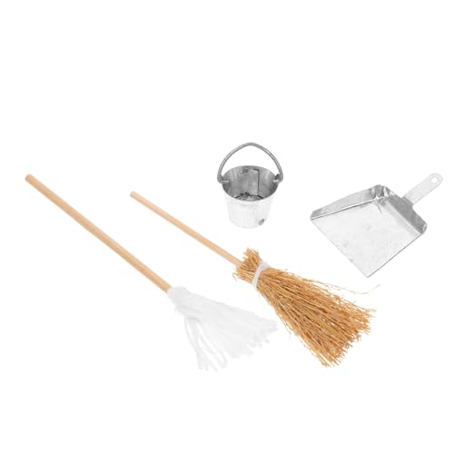 Supvox Miniatur Kehrgarnitur Set Teilig Simulierte Besen Mop Kehrschaufel und Eimer Dekoration für Puppenhaus Halloween Deko Cosplay und Miniatur Szenen Supvox Miniatur Kehrgarnitur Set Teilig Simulierte Besen Mop Kehrschaufel und Eimer Dekoration für Puppenhaus Halloween Deko Cosplay und Miniatur Szenen von Supvox