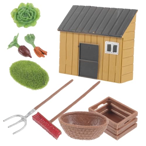 Supvox Miniature Farmhouse Modellbausatz mit Realistischen Miniatur farmzubehör und Häusern Wetterfestes Kunststoffmaterial für Miniaturgärten Puppenhäuser Wohn Schlafzimmerdekoration Supvox Miniature Farmhouse Modellbausatz mit Realistischen Miniatur farmzubehör und Häusern Wetterfestes Kunststoffmaterial für Miniaturgärten Puppenhäuser Wohn Schlafzimmerdekoration von Supvox