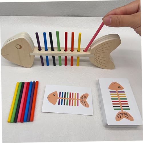 Supvox Montessori Holzspielzeug Feinmotorik Farbensortierer Spiel Ab Jahr Rainbow Wooden Toy Lernspielzeug Farbzuordnung Kreatives Motoriktraining mit Karten und Holzstäben Supvox Montessori Holzspielzeug Feinmotorik Farbensortierer Spiel Ab Jahr Rainbow Wooden Toy Lernspielzeug Farbzuordnung Kreatives Motoriktraining mit Karten und Holzstäben von Supvox