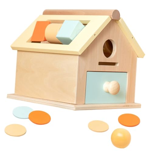 Supvox Montessori Holzspielzeug für Kleinkinder Jahre Pädagogische Münzbox mit Ballwurf Robuster Naturholz Lernspielzeug für Feinmotorik und Hand Auge Koordination Kompakt und Farbenfroh Supvox Montessori Holzspielzeug für Kleinkinder Jahre Pädagogische Münzbox mit Ballwurf Robuster Naturholz Lernspielzeug für Feinmotorik und Hand Auge Koordination Kompakt und Farbenfroh von Supvox