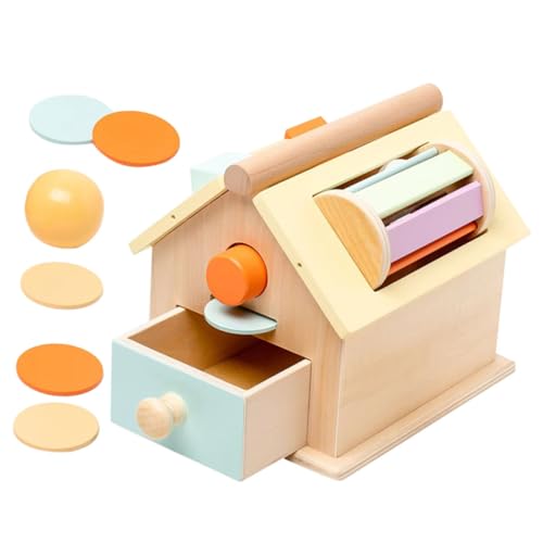 Supvox Montessori Lernspielzeug Holz Ballwurf und Münzbox für Kleinkinder Jahre Motorikförderndes Buntes Einfach zu Spielendes Frühförderungsspielzeug für Junge Mädchen und Supvox Montessori Lernspielzeug Holz Ballwurf und Münzbox für Kleinkinder Jahre Motorikförderndes Buntes Einfach zu Spielendes Frühförderungsspielzeug für Junge Mädchen und von Supvox