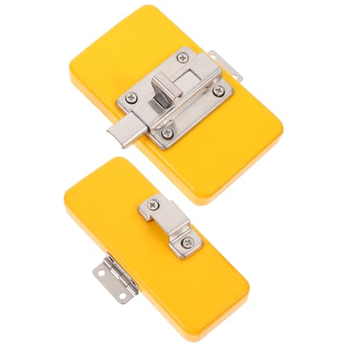 Supvox Motorik Lernspielzeug Türriegel Busy Board DIY Zubehör Holzspielzeug für Kleinkinder Feinmotorik Montessori Ab Jahr Gelb Supvox Motorik Lernspielzeug Türriegel Busy Board DIY Zubehör Holzspielzeug für Kleinkinder Feinmotorik Montessori Ab Jahr Gelb von Supvox