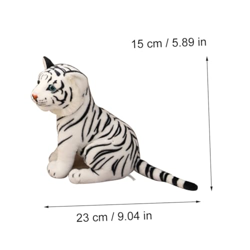 Supvox Plüsch Tiger Kuscheltier Weiß Weiches Stofftier Schlafzimmer Dekoration Babyt Plüschtier für Jungen Mädchen Supvox Plüsch Tiger Kuscheltier Weiß Weiches Stofftier Schlafzimmer Dekoration Babyt Plüschtier für Jungen Mädchen von Supvox