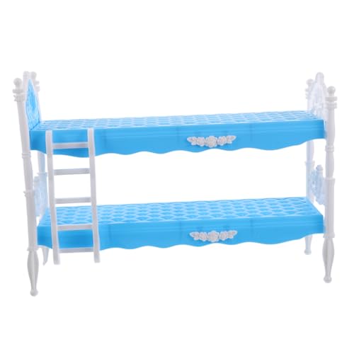 Supvox Prinzessin Puppe Etagenbett für Miniatur Puppenhaus Puppenmöbel Bett für Mädchen Interaktives Zubehör für Puppenbetten Supvox Prinzessin Puppe Etagenbett für Miniatur Puppenhaus Puppenmöbel Bett für Mädchen Interaktives Zubehör für Puppenbetten von Supvox