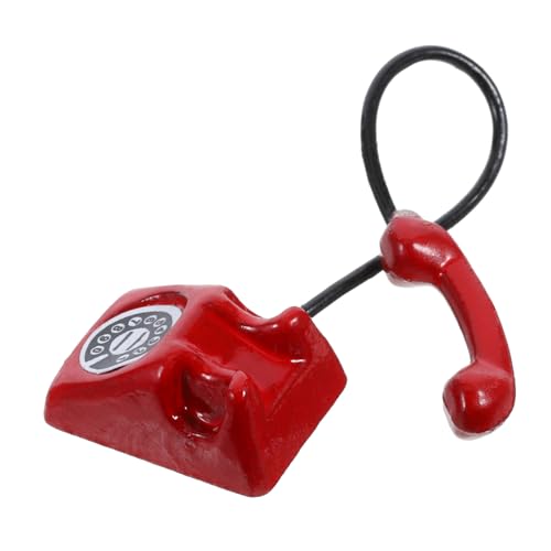 Supvox Mini Vintage Telefon Retro Spielzeug Für Puppenhäuser Funktionierendes Zubehör Für Rollenspiele Deko Rot Für Kreative Kinderaktivitäten Supvox Mini Vintage Telefon Retro Spielzeug Für Puppenhäuser Funktionierendes Zubehör Für Rollenspiele Deko Rot Für Kreative Kinderaktivitäten von Supvox