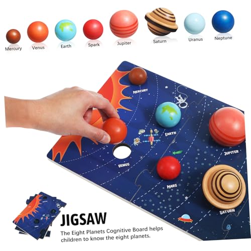 Supvox Solar System Puzzle aus Robustem Holz Planeten Lernspielzeug Ab Jahren Pädagogisches Weltraumspielzeug für Wissen und Kreativität Supvox Solar System Puzzle aus Robustem Holz Planeten Lernspielzeug Ab Jahren Pädagogisches Weltraumspielzeug für Wissen und Kreativität von Supvox