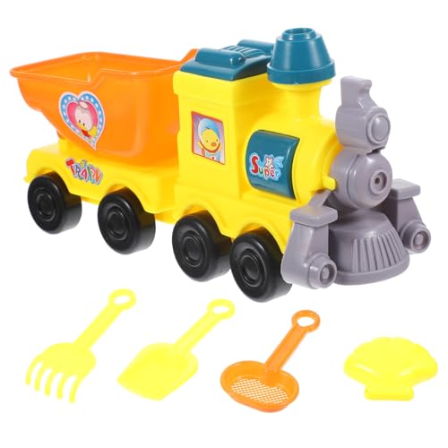 Supvox Strandspielzeug Cartoon Zug Sandspielzeug mit Schlossform Schaufel und Schubkarre Teiliges Buntes Sandschaufel für Jungen und Mädchen Strandpark Garten Zufällige Zufällige Farbe Supvox Strandspielzeug Cartoon Zug Sandspielzeug mit Schlossform Schaufel und Schubkarre Teiliges Buntes Sandschaufel für Jungen und Mädchen Strandpark Garten Zufällige Zufällige Farbe von Supvox