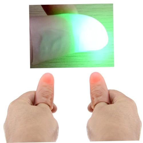 Supvox Superhelle Wechselnde Farben Fingerlampe Daumenspitze Bequemes Kunststoff Material Leuchtendes Zauberspielzeug für Partys und Shows Einheitsgröße Zufällige Farbe Zufällige Farbe Supvox Superhelle Wechselnde Farben Fingerlampe Daumenspitze Bequemes Kunststoff Material Leuchtendes Zauberspielzeug für Partys und Shows Einheitsgröße Zufällige Farbe Zufällige Farbe von Supvox