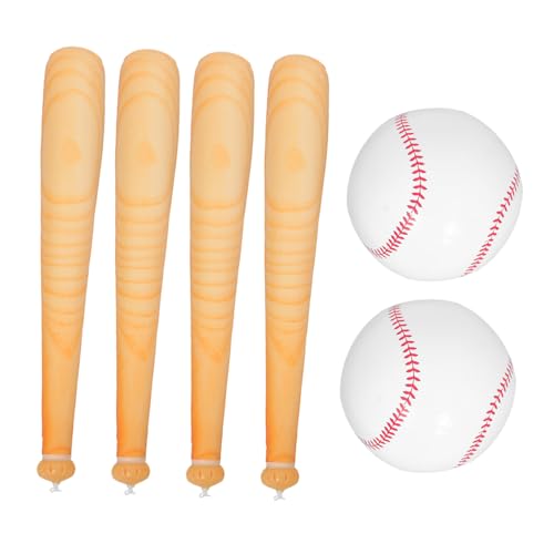 Supvox Teiliges Aufblasbares Baseball-Set mit Softball-schlägern und Bällen Leichte Vielseitige für Partydeko und Outdoor-Spiel für Baseball-mottopartys Supvox Teiliges Aufblasbares Baseball-Set mit Softball-schlägern und Bällen Leichte Vielseitige für Partydeko und Outdoor-Spiel für Baseball-mottopartys von Supvox