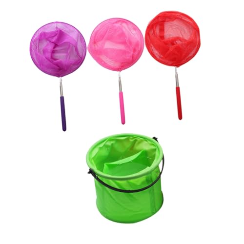 Supvox Teleskopischer Fisch Schmetterlingskescher aus Rostfreiem Stahl Set mit Ausziehbaren Netzen und Faltbarem Eimer Leichtes Kinderspielzeug für Outdoor aktivitäten Zufällige Farbe Supvox Teleskopischer Fisch Schmetterlingskescher aus Rostfreiem Stahl Set mit Ausziehbaren Netzen und Faltbarem Eimer Leichtes Kinderspielzeug für Outdoor aktivitäten Zufällige Farbe von Supvox