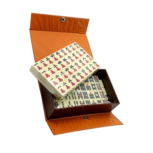 Supvox Tragbares Mahjong Spielset Robustes Chinesisches Majong Kit mit Würfeln Kompakt und Leicht für Freizeit Party Reise Einfach zu Bedienen Langlebig Glatte Oberfläche Sicher und Supvox Tragbares Mahjong Spielset Robustes Chinesisches Majong Kit mit Würfeln Kompakt und Leicht für Freizeit Party Reise Einfach zu Bedienen Langlebig Glatte Oberfläche Sicher und von Supvox