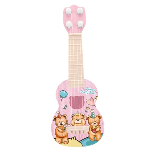Supvox Ukulele Kleine Gitarre mit Bärenmotiv für Anfänger Spielerisch Musikinstrument Frühe Bildung Geschenk Dekoration Supvox Ukulele Kleine Gitarre mit Bärenmotiv für Anfänger Spielerisch Musikinstrument Frühe Bildung Geschenk Dekoration von Supvox