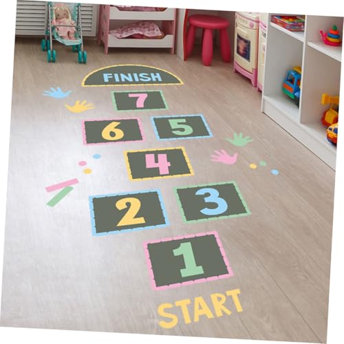 Supvox Zahlen Hüpfspiel Bodenaufkleber rutschfest Lustiges Spiel Kinderzimmer Spielerisches Lernspiel Ablösbar Schadstofffrei für Drinnen Supvox Zahlen Hüpfspiel Bodenaufkleber rutschfest Lustiges Spiel Kinderzimmer Spielerisches Lernspiel Ablösbar Schadstofffrei für Drinnen von Supvox