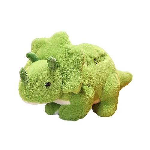 Dinosaurier Plüschtier,Dino Plüschtiere,Dinosaurier Kuscheltier Stofftier Simulation Triceratops Puppen Dino Plüsch Spielzeug Weihnachten Geschenke für Geburtstag Erwachsene Kinder Jungen, Mädchen von Surakey