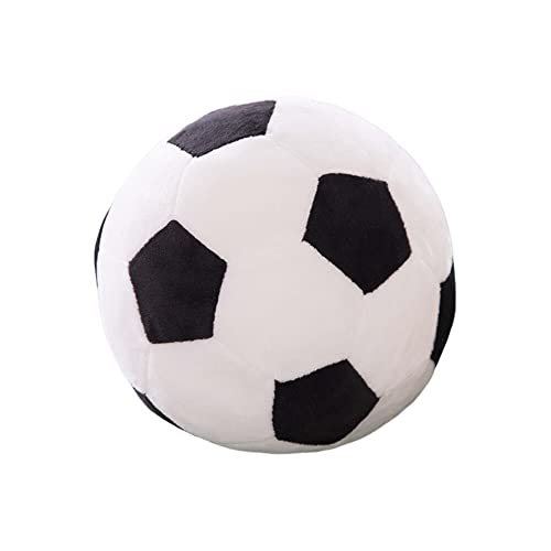 Fußball Plüschtier Spielzeug, Stoffball Softball mit 22cm Durchmesser - Weich Fußball Sportball Flauschig Gefüllte Plüsch Fußballkissen Plüschkissen Waschbar Spielbälle für Kinder Jungen Mädchen von Surakey