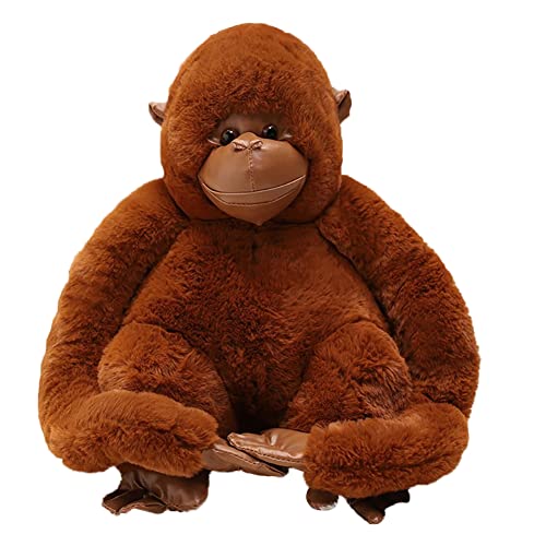 Plüsch Orang-Utan Plüschtier, Affe Kuscheltier Affe Plüschtier Stofftier Spielzeug Realistisch Gestaltetes Plüschtier, Flauschiges Plüschpuppe Süßes Geschenk für Kinder Mädchen Freundin, Geburtstag von Surakey