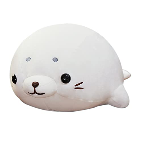 Robbe Plüschtier Kuscheltier,Kawaii Siegel Kissen Tier Puppe,Weiche Anime Robbe Süße Stofftier gefülltes Cuddly Toy Plüsch Kissen Plüschpuppe,Kinder Plüsch Spielzeug Geschenk für Jungen und Mädchen von Surakey