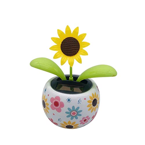 Solar Wackelblumen Wackelfigur Blume,Solar Tanzende Blume Solarblume Auto Armaturenbrett Dekoration Innenraum Zubehör Solarblume Dekofigur für Schreibtisch Schlafzimmer Kinderspielzeug Geschenke von Surakey