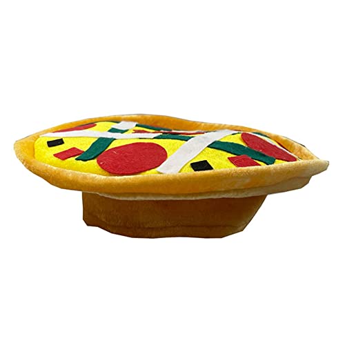 Surakey Halloween Pizza Hut,Lustiger Plüsch Hut für Erwachsene Kinder, Partyhüte Urlaub Cosplay Mütze,Hamburger Pizza Pommes- Kopfbedeckung, Accessoire, Mottoparty, Karneval von Surakey