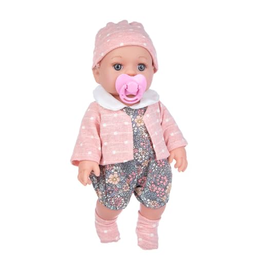 Surakey Reborn Babypuppe 30 cm Rebirth Babypuppe mit Nippel Vollsilikon Lebensecht Reborn Puppen Realistisches Baby Puppenspielzeug Neugeborenes Baby Puppe für Mädchen und Jungen ab 2 Jahren von Surakey