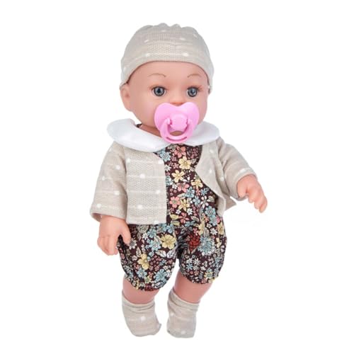 Surakey Reborn Baby Puppe 30 cm Rebirth Babypuppe mit Nippel Vollsilikon Lebensecht Reborn Puppen Realistisches Baby Puppenspielzeug Neugeborenes Baby Puppe für Mädchen und Jungen ab 2 Jahren von Surakey