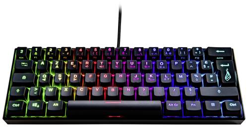 Surefire Gaming KingPin M1 Kabelgebunden, USB Gaming-Tastatur Französisch, AZERTY Schwarz Beleuchte von Surefire Gaming