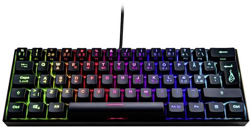 Surefire Gaming KingPin M1 Kabelgebunden, USB Gaming-Tastatur Nordisch, QWERTY Schwarz Beleuchtet, M von Surefire Gaming