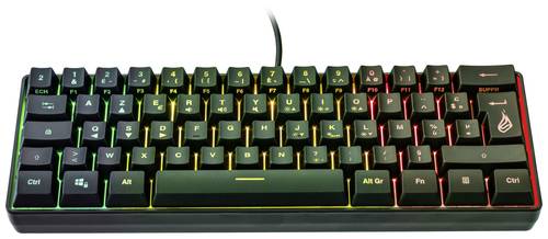 Surefire Gaming KingPin X1 Kabelgebunden, USB Gaming-Tastatur Französisch, AZERTY Schwarz Beleuchte von Surefire Gaming