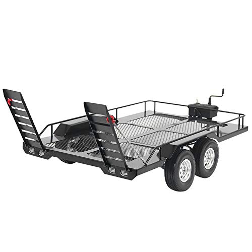 Surebuy Crawler Anhaenger Bausatz, Rc Trailer Hopper Anhänger Mit Auto Trailer rutschfest Abriebfest Passend Für Trx4 Axial Scx10 90046 90047 Cc01 D90 D110 1/10 Rc-Auto Traxxas Trx4 Anhänger von Gaeirt