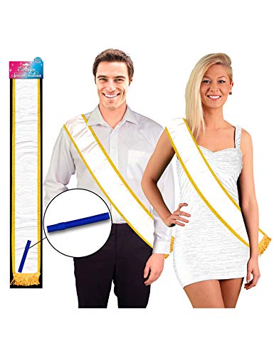 CadeauxGadgets.com Schärpe zum Beschriften für Erwachsene - Weiß CadeauxGadgets.com Schärpe zum Beschriften für Erwachsene - Weiß von CadeauxGadgets.com