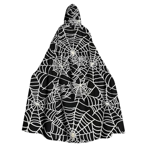 Susenstone Halloween Kostüm Mittelalter Umhang mit Kapuze Damen Herren Unisex Kapuzenumhang Flammendruck Blutspritzer Muster Vampir Umhang Maxi Cape Karneval Blutigem Fasching Cosplay Kleidung von Susenstone