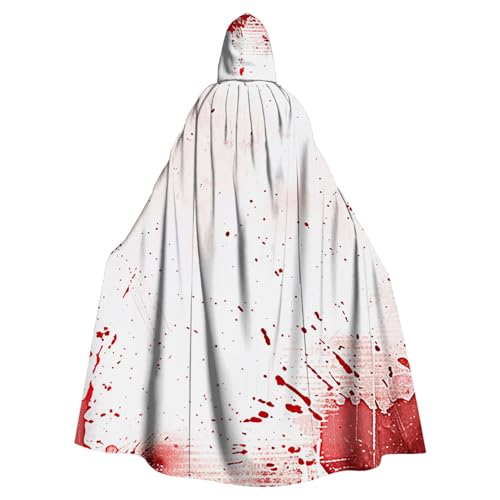 Susenstone Umhang mit Kapuze Lange für Halloween Kostüm Schwarz Unisex Mittelalter Unterrock Mantel Poncho Kap Vampir Karneval Fasching Cosplay Kleidung Erwachsene Zauberer Kapuzenumhang von Susenstone