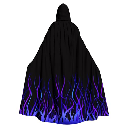 Susenstone Umhang mit Kapuze Lange für Halloween Kostüm Schwarz Unisex Mittelalter Unterrock Mantel Poncho Kap Vampir Karneval Fasching Cosplay Kleidung Erwachsene Zauberer Kapuzenumhang von Susenstone