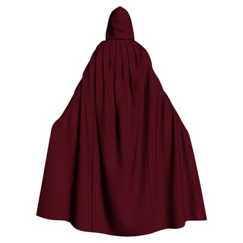 Susenstone Vampir Umhang Erwachsene Schwarz Lange Mittelalter Umhang Vampir Kostüm Cape für Halloween Karneval Fasching Damen Herren Unisex Gotisch Lose Umhang mit Kapuze Mantel Poncho Kap von Susenstone